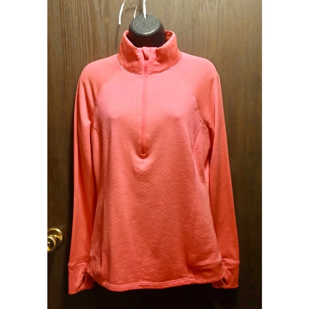 Avia Women’s Pullover Quarter Zip Pink Athletic Top Size M JC560